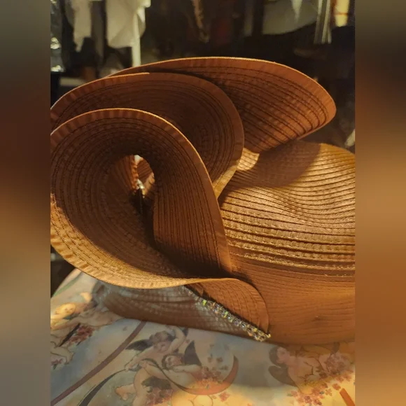 Lilly and Taylor Vintage Hat Vintage Lilly & Taylor Fashion Wide Brim Church / Kentucky  main image 3